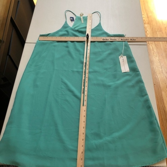 Truth size Large light Aqua / turquoise summer lined racerback dress NWT - Picture 4 of 8